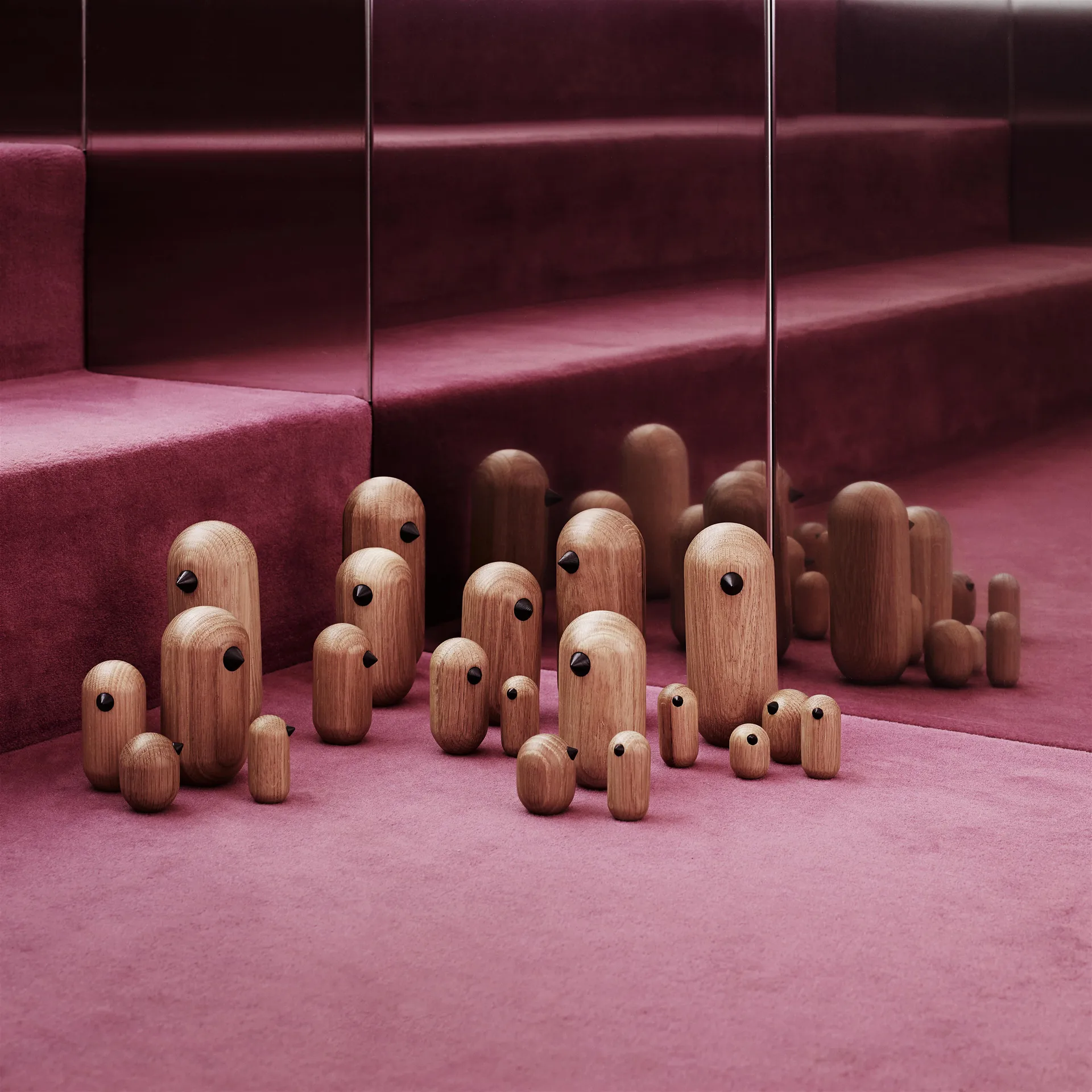 Figurka dębowa Little Bird, 4,5 cm Normann Copenhagen