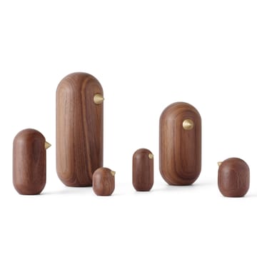 Figurka Little Bird orzech włoski - 13,5 cm - Normann Copenhagen
