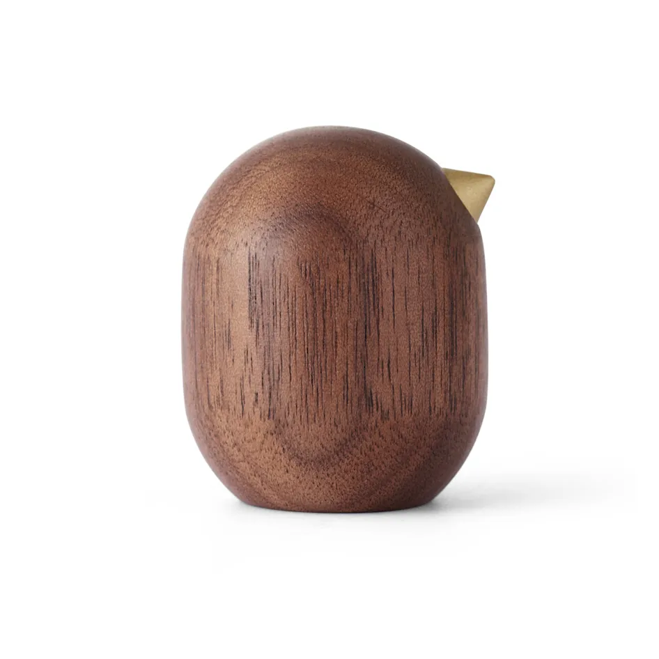 Figurka Little Bird orzech włoski, 4,5 cm Normann Copenhagen