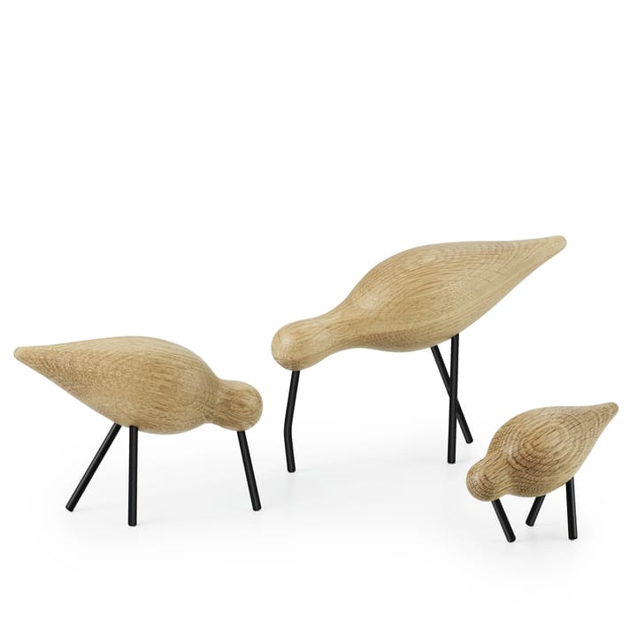 Figurka Shoebird czarno-dębowa, Mała Normann Copenhagen