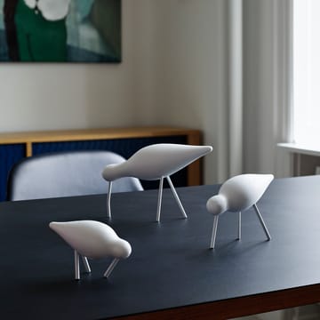 Figurka Shorebird biały - średni - Normann Copenhagen