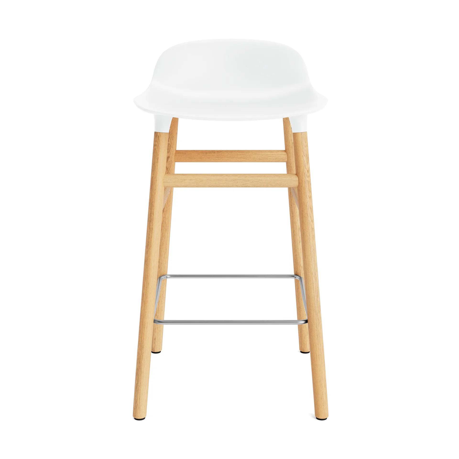 Form Chair krzesło barowe dębowy, biały Normann Copenhagen