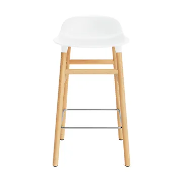 Form Chair krzesło barowe dębowy - biały - Normann Copenhagen