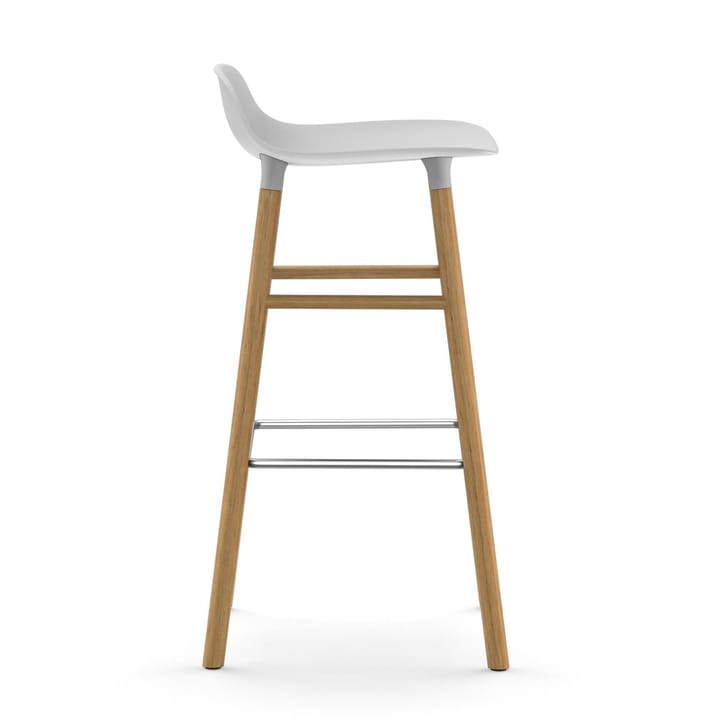 Form Chair krzesło barowe dębowy, biały Normann Copenhagen