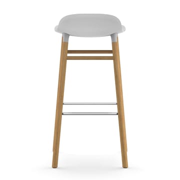 Form Chair krzesło barowe dębowy - biały - Normann Copenhagen