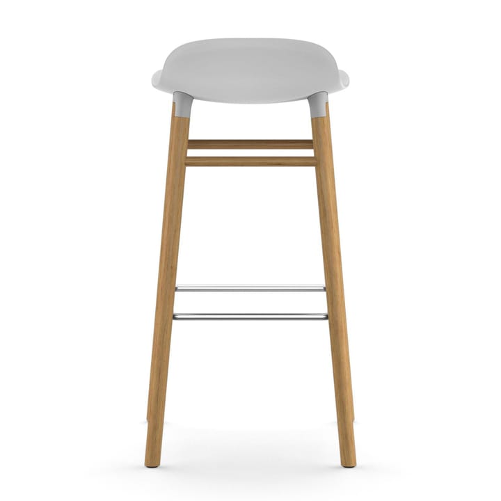 Form Chair krzesło barowe dębowy - biały - Normann Copenhagen
