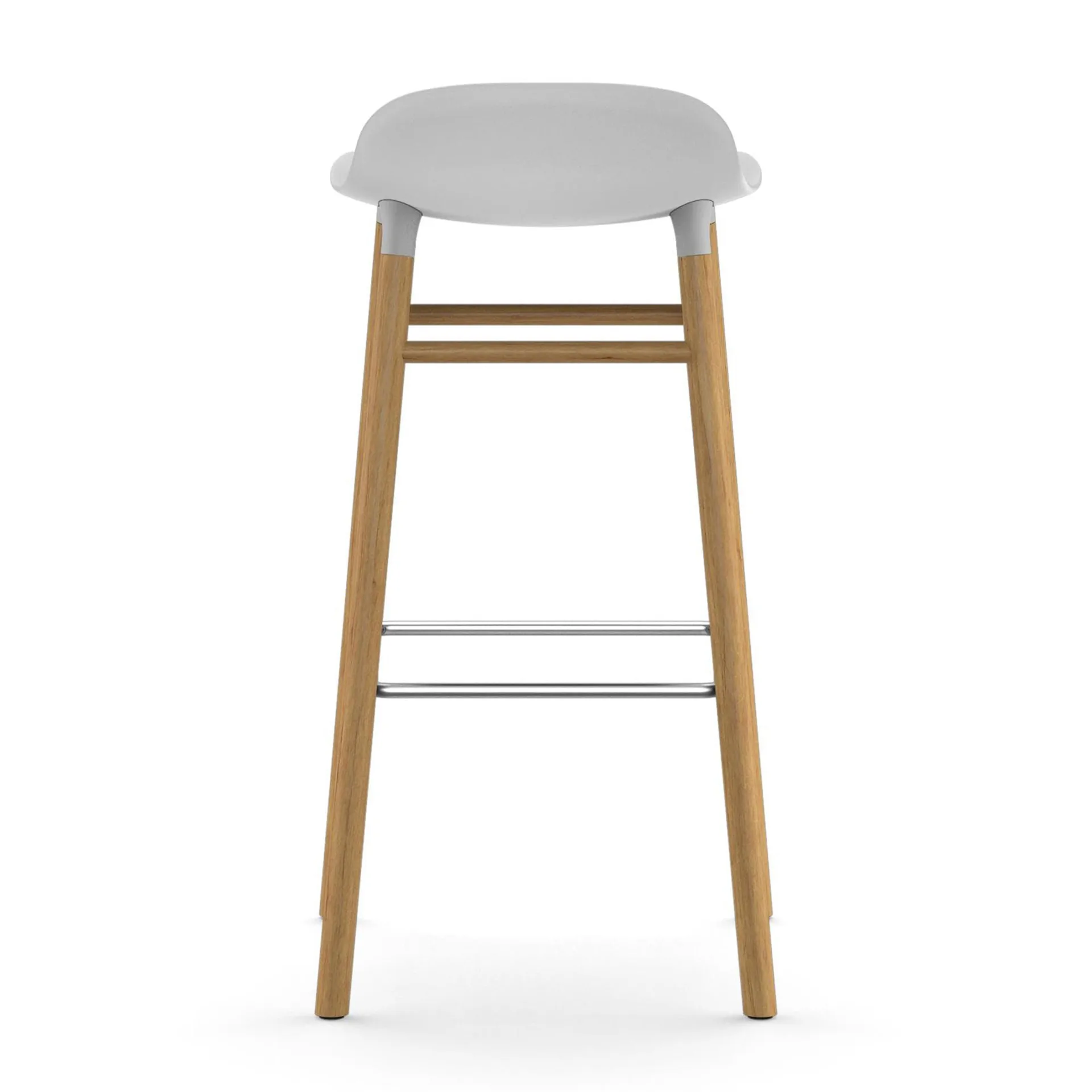 Form Chair krzesło barowe dębowy, biały Normann Copenhagen