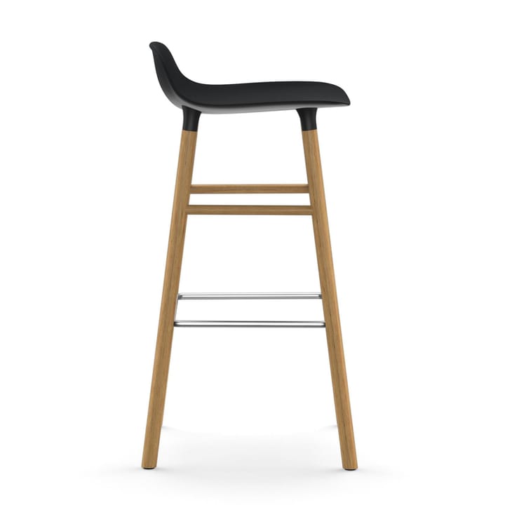 Form Chair krzesło barowe dębowy, czarny Normann Copenhagen