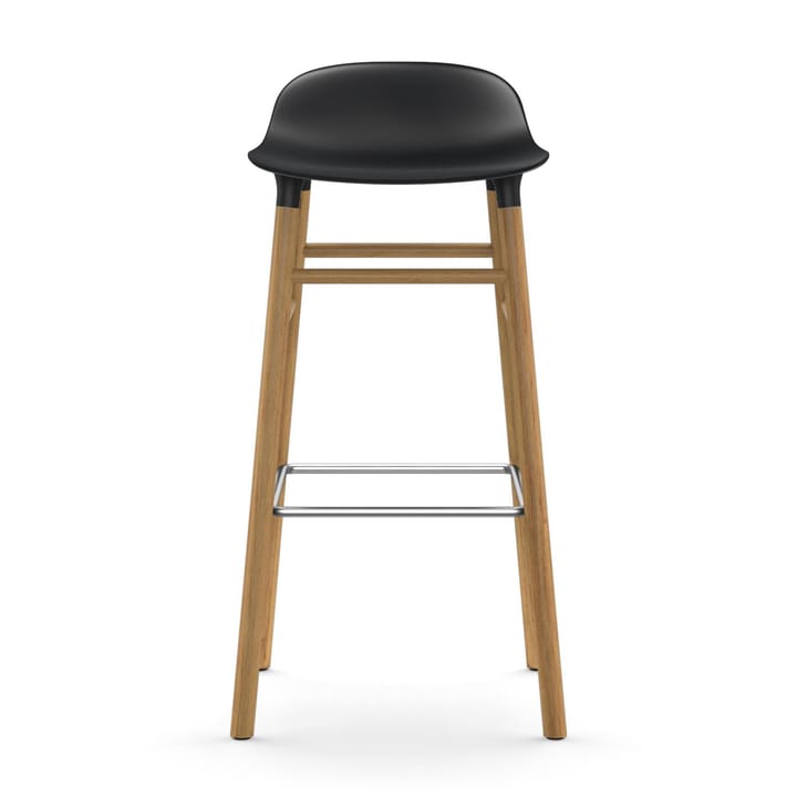 Form Chair krzesło barowe dębowy, czarny Normann Copenhagen