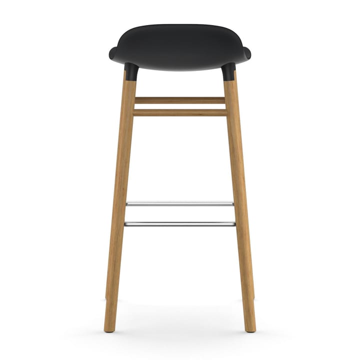 Form Chair krzesło barowe dębowy, czarny Normann Copenhagen