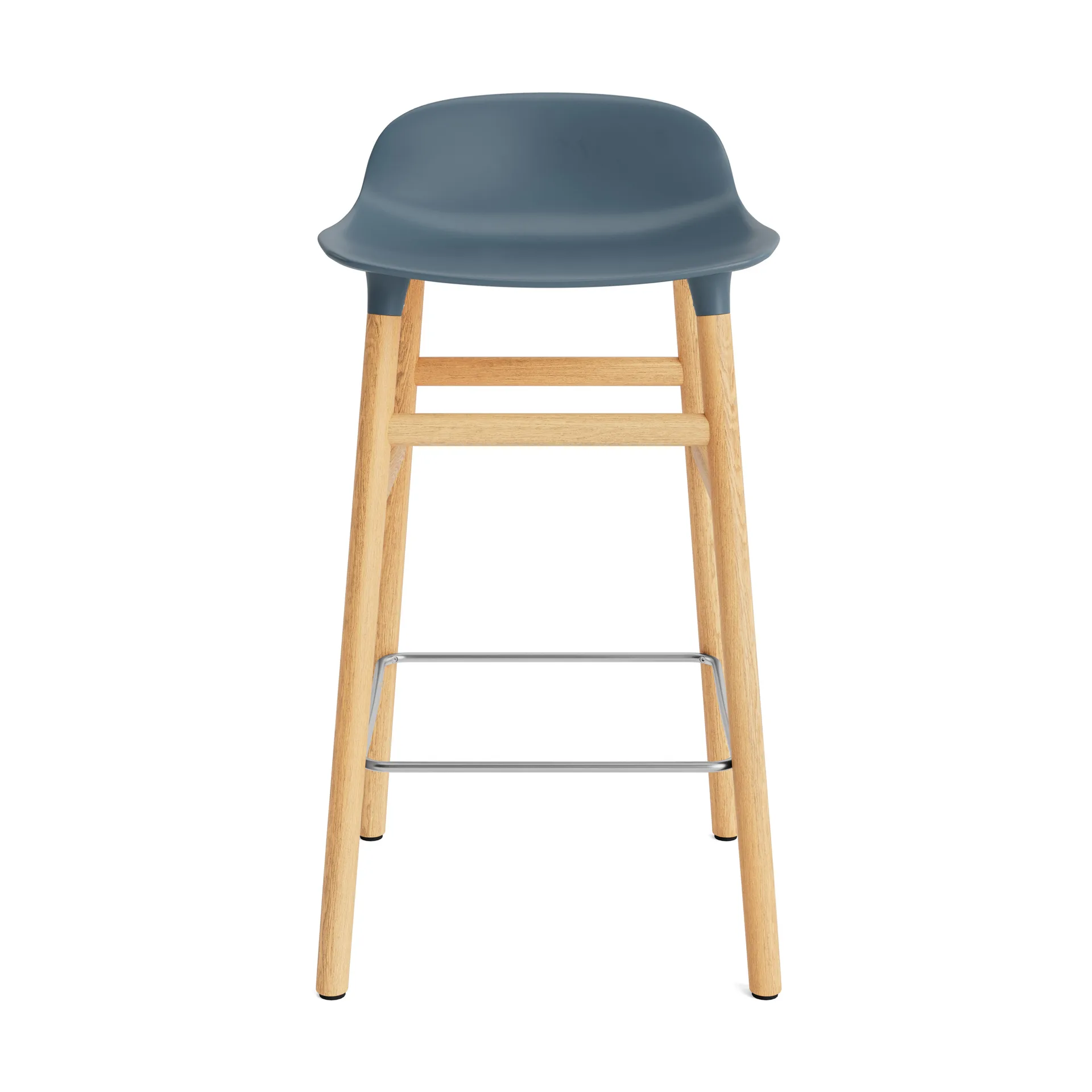 Form Chair krzesło barowe dębowy, niebieski Normann Copenhagen