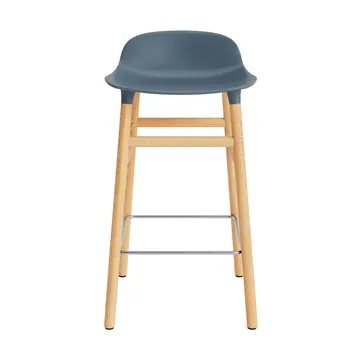 Form Chair krzesło barowe dębowy - niebieski - Normann Copenhagen