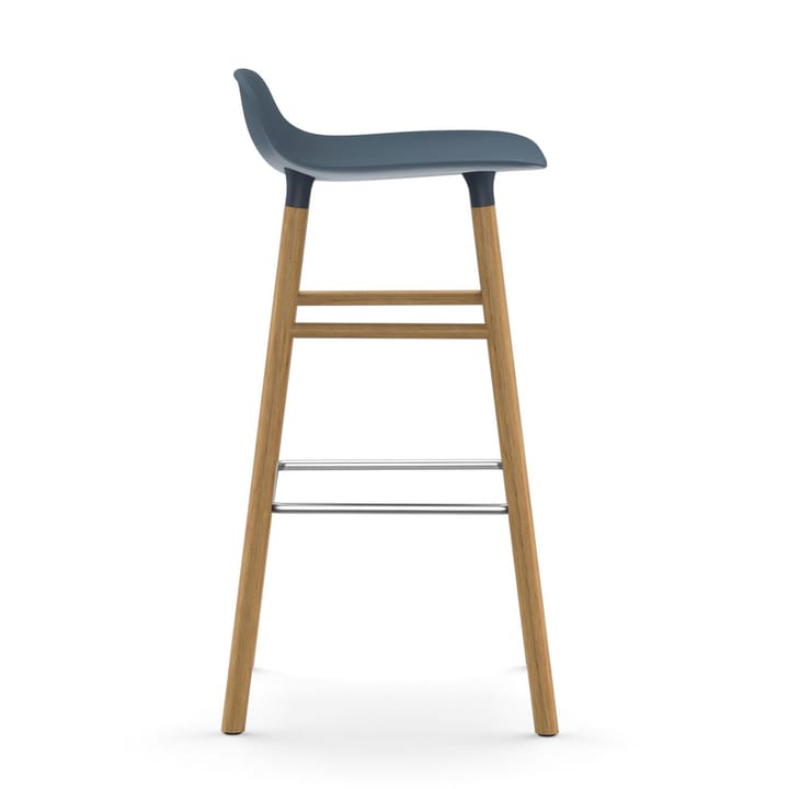 Form Chair krzesło barowe dębowy - niebieski - Normann Copenhagen