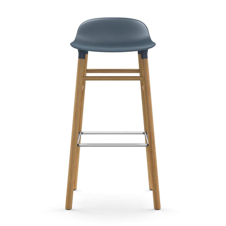 Form Chair krzesło barowe dębowy, niebieski Normann Copenhagen
