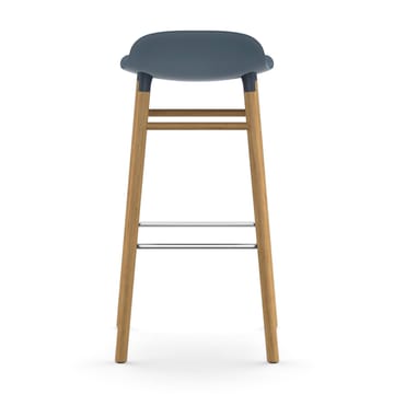 Form Chair krzesło barowe dębowy - niebieski - Normann Copenhagen