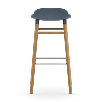 Form Chair krzesło barowe dębowy - niebieski - Normann Copenhagen