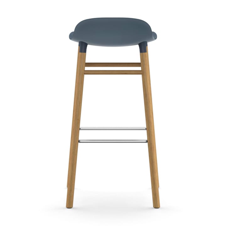 Form Chair krzesło barowe dębowy, niebieski Normann Copenhagen