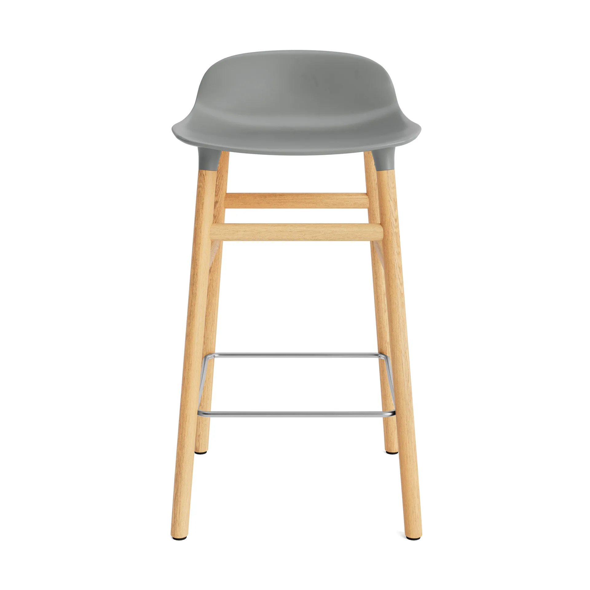 Form Chair krzesło barowe dębowy, szary Normann Copenhagen