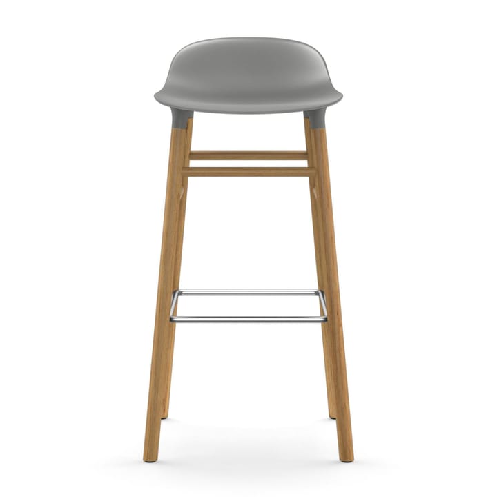 Form Chair krzesło barowe dębowy, szary Normann Copenhagen