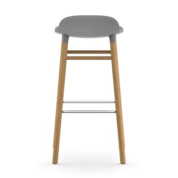 Form Chair krzesło barowe dębowy - szary - Normann Copenhagen