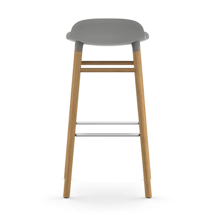 Form Chair krzesło barowe dębowy, szary Normann Copenhagen