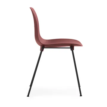 Form Chair krzesło z możliwością sztaplowania, czarne nogi, 2 szt., czerwone - Normann Copenhagen