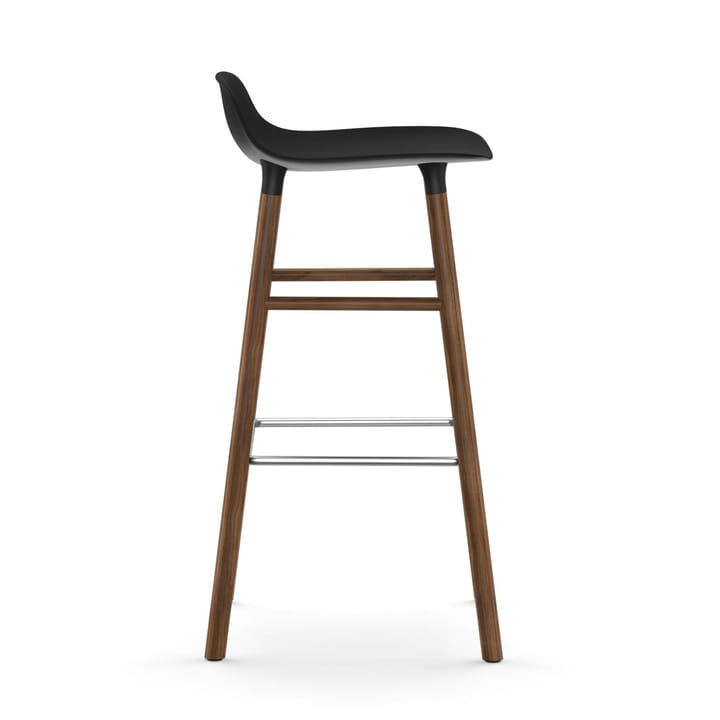 Form Chair stołek barowy na nogach z orzecha włoskiego, czarny Normann Copenhagen