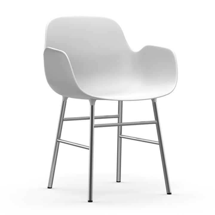 Form Chromowane nogi fotela Shape, Biały Normann Copenhagen
