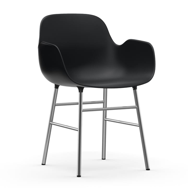 Form Chromowane nogi fotela Shape - Czarny - Normann Copenhagen