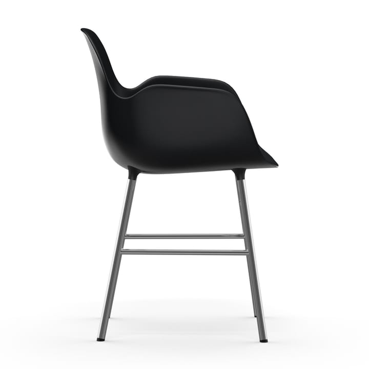 Form Chromowane nogi fotela Shape - Czarny - Normann Copenhagen