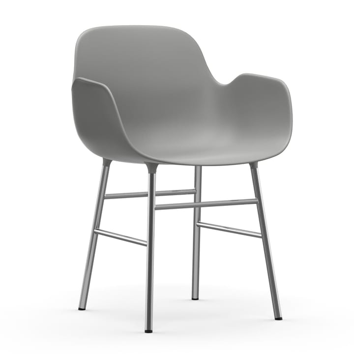 Form Chromowane nogi fotela Shape - szary - Normann Copenhagen