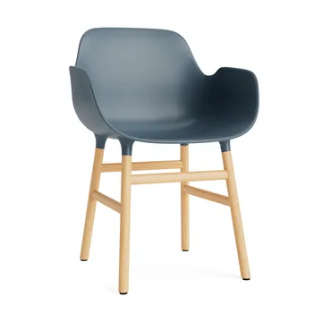 Form fotel - blue, dębowe nogi - Normann Copenhagen