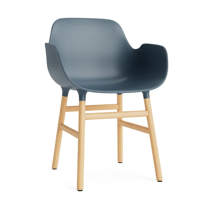 Form fotel - blue, dębowe nogi - Normann Copenhagen