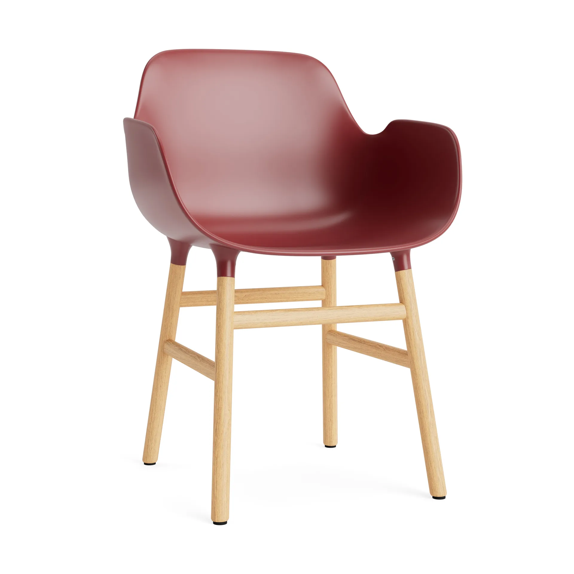 Form fotel, red, dębowe nogi Normann Copenhagen
