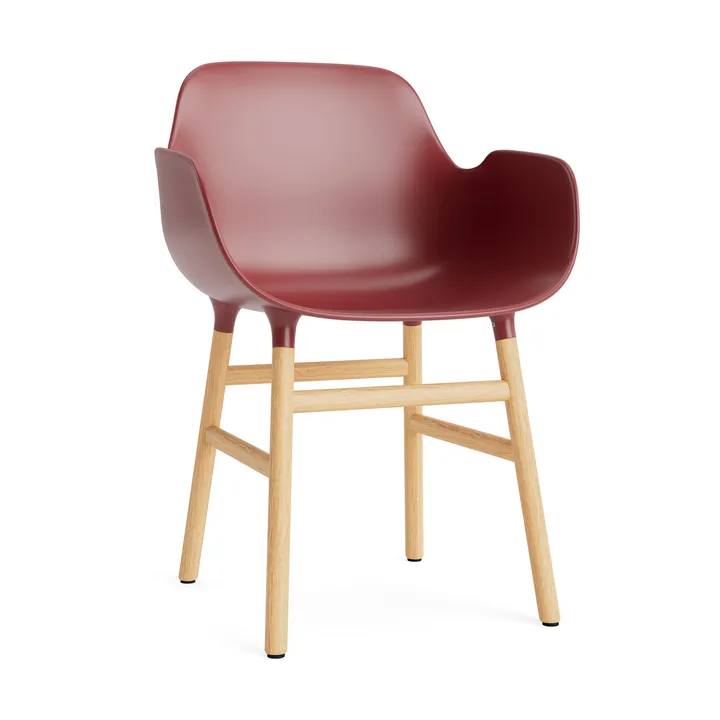 Form fotel - red, dębowe nogi - Normann Copenhagen