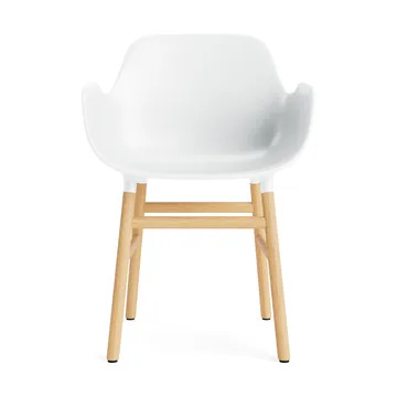 Form fotel - white, dębowe nogi - Normann Copenhagen
