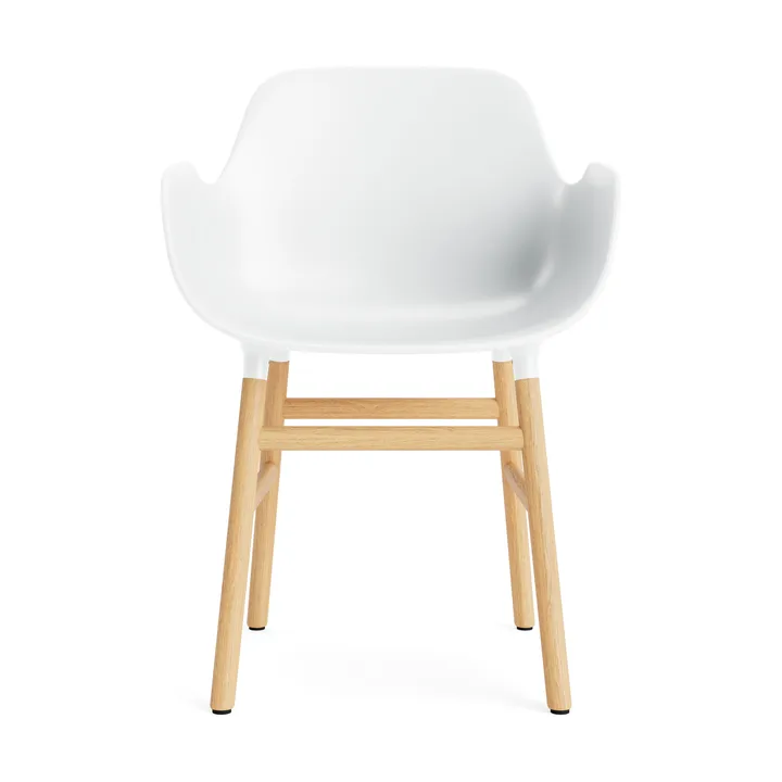 Form fotel - white, dębowe nogi - Normann Copenhagen