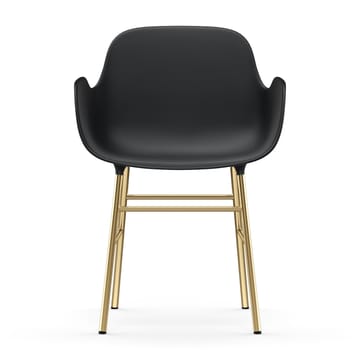Form karmkrzesło mosiężne nogi - Czarny - Normann Copenhagen