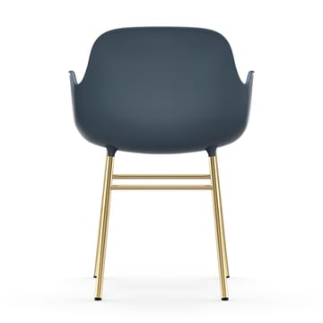 Form karmkrzesło mosiężne nogi - Niebieski - Normann Copenhagen