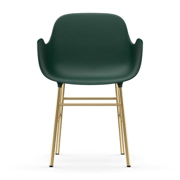 Form karmkrzesło mosiężne nogi - Zielony - Normann Copenhagen