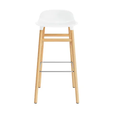 Form krzesło barowe dębowy 75 cm - biały - Normann Copenhagen