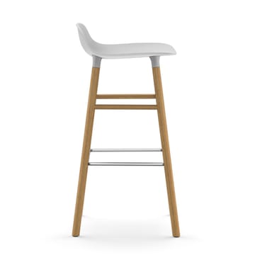 Form krzesło barowe dębowy 75 cm - biały - Normann Copenhagen