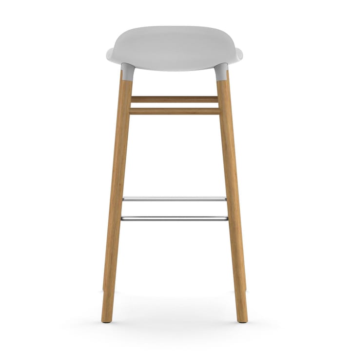 Form krzesło barowe dębowy 75 cm, biały Normann Copenhagen