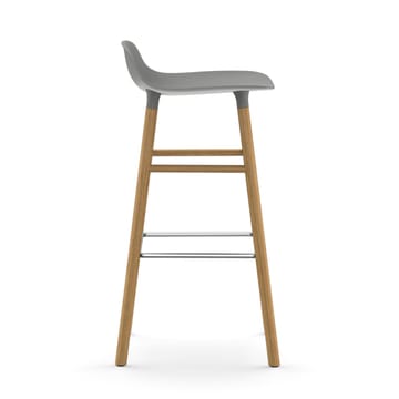 Form krzesło barowe dębowy 75 cm - szary - Normann Copenhagen
