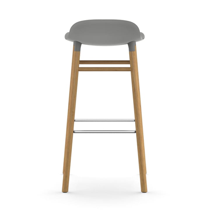 Form krzesło barowe dębowy 75 cm, szary Normann Copenhagen