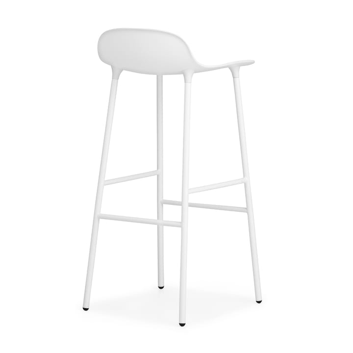 Form krzesło barowe metalowe nogi 75 cm, biały Normann Copenhagen