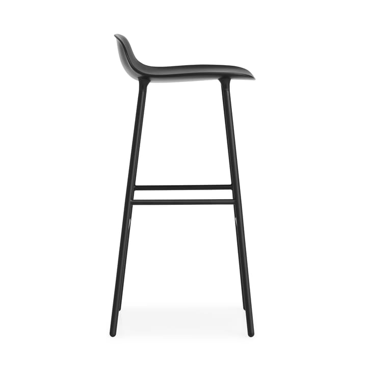 Form krzesło barowe metalowe nogi 75 cm - czarny - Normann Copenhagen