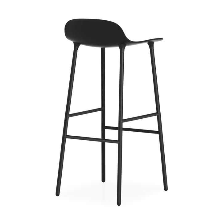 Form krzesło barowe metalowe nogi 75 cm, czarny Normann Copenhagen