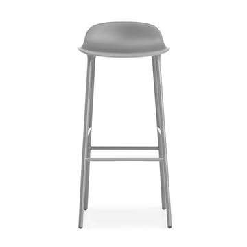 Form krzesło barowe metalowe nogi 75 cm - szary - Normann Copenhagen