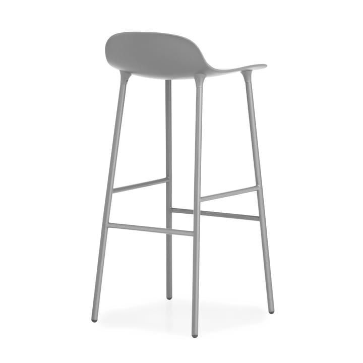 Form krzesło barowe metalowe nogi 75 cm, szary Normann Copenhagen